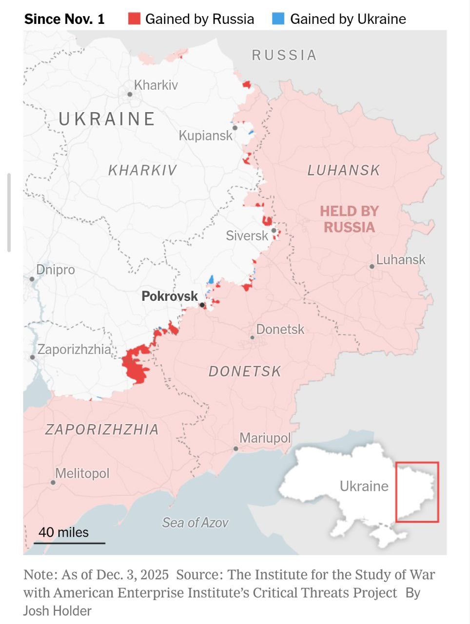 New York Times: Russian Offensive Strains Ukrainian Army