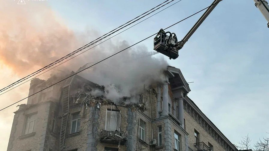 Two dead and seven injured from Kyiv shelling