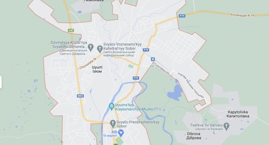 Izyum’s strategic importance due to roads and rivers