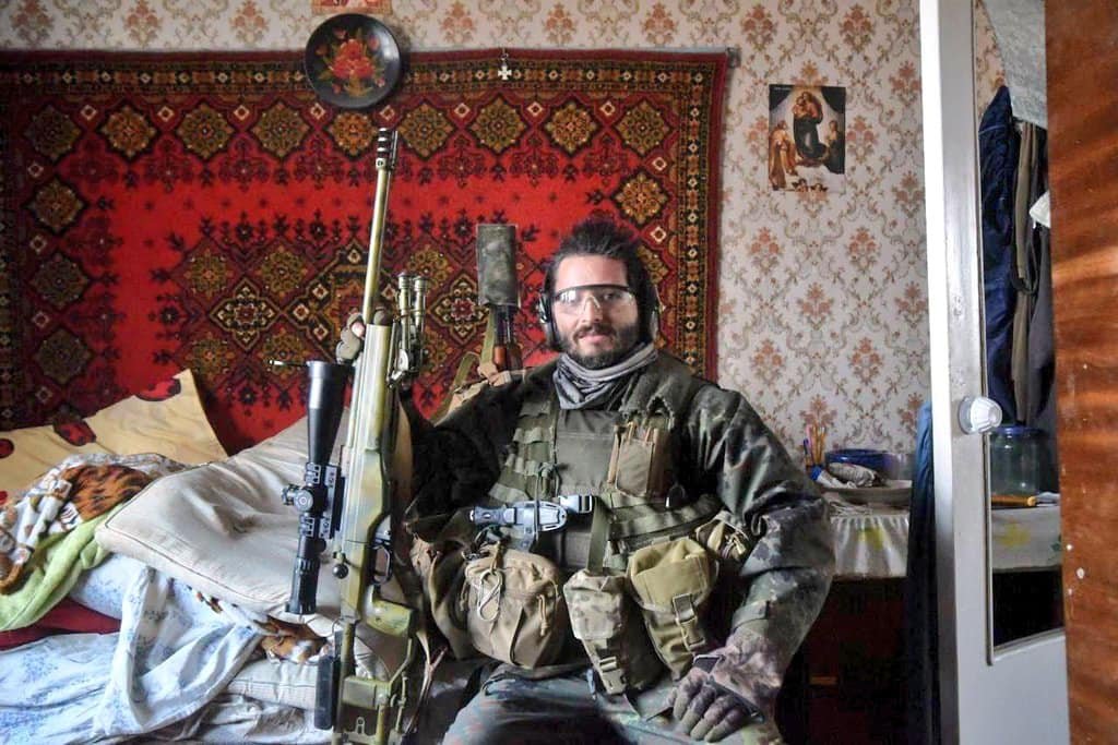 Canadien sniper combat pour l’Ukraine
