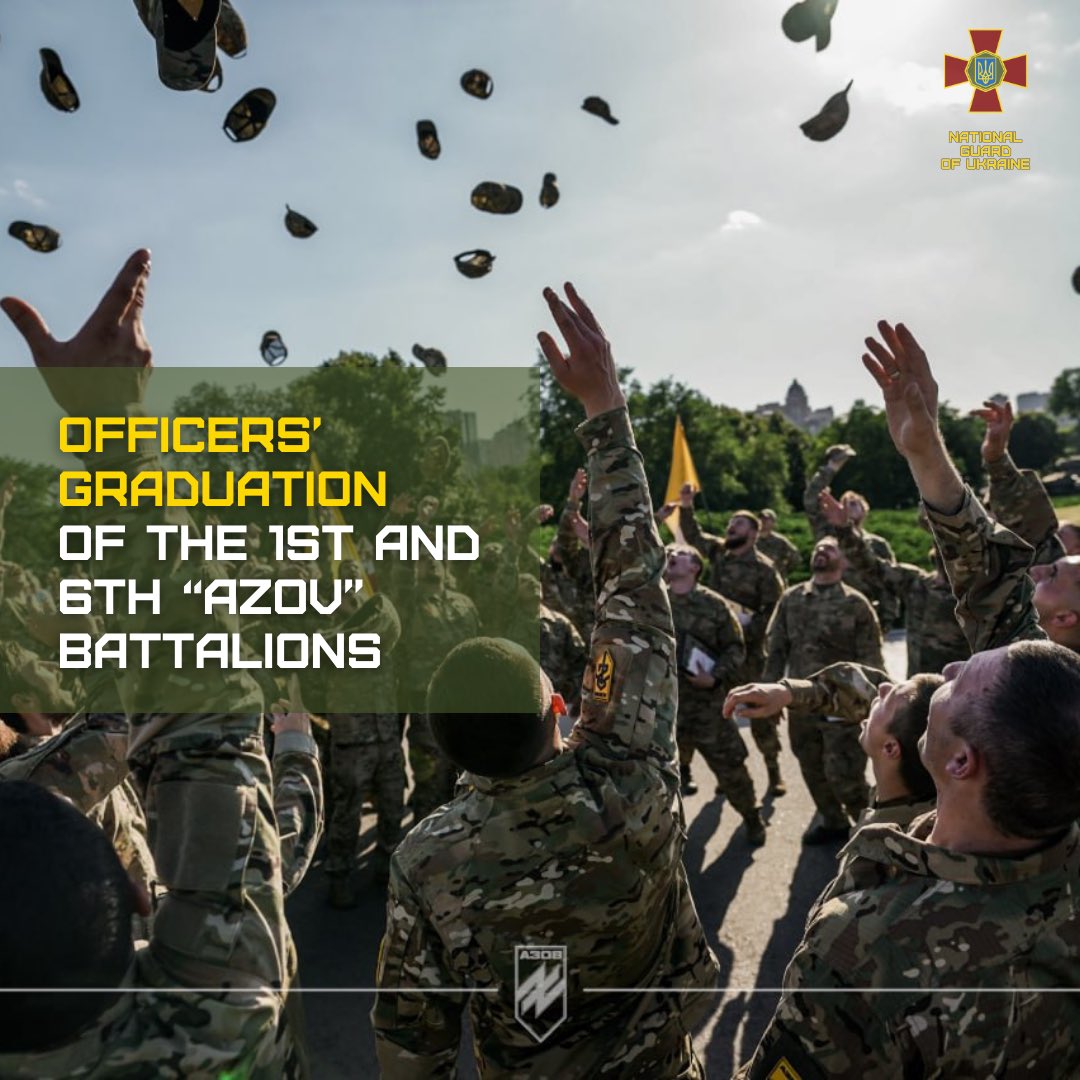 12th Special Forces Brigade Azov soldiers complete officer courses