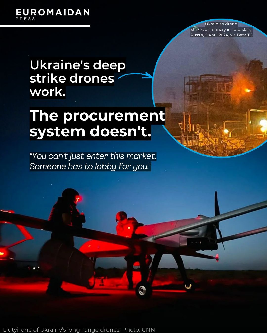 Ukrainian drones strike Russian targets