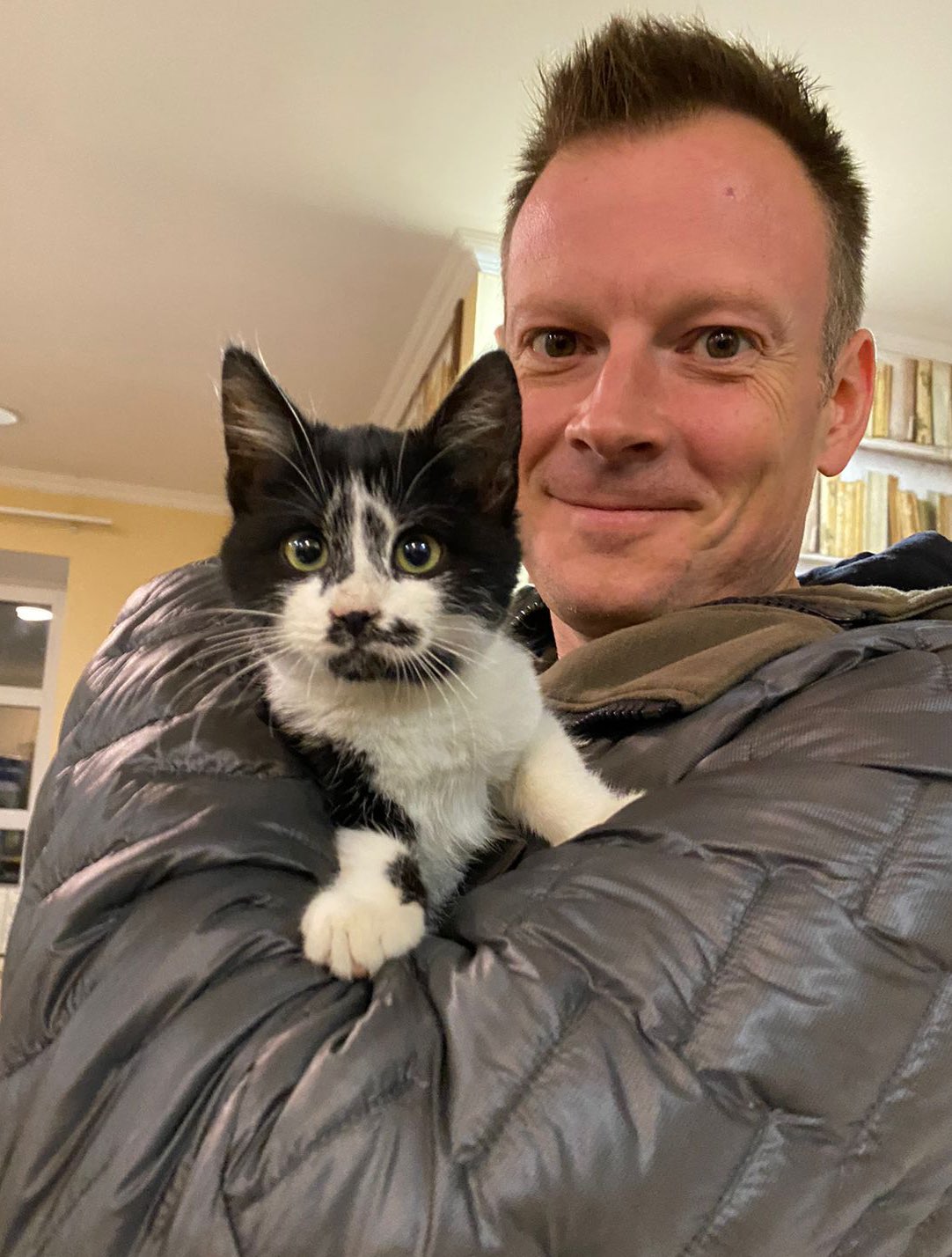 Little kitten evacuated from Kharkiv front line, now in good hands