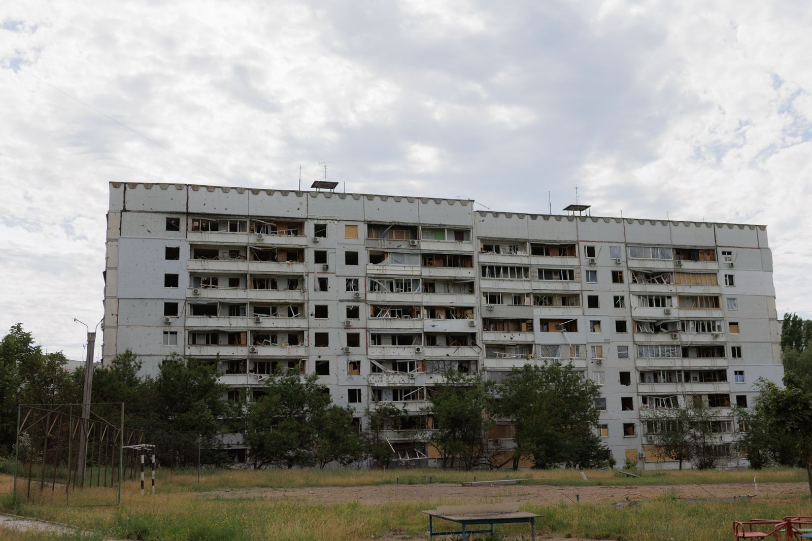 Aftermath of Russian attacks on Kharkiv, a Russian-speaking city