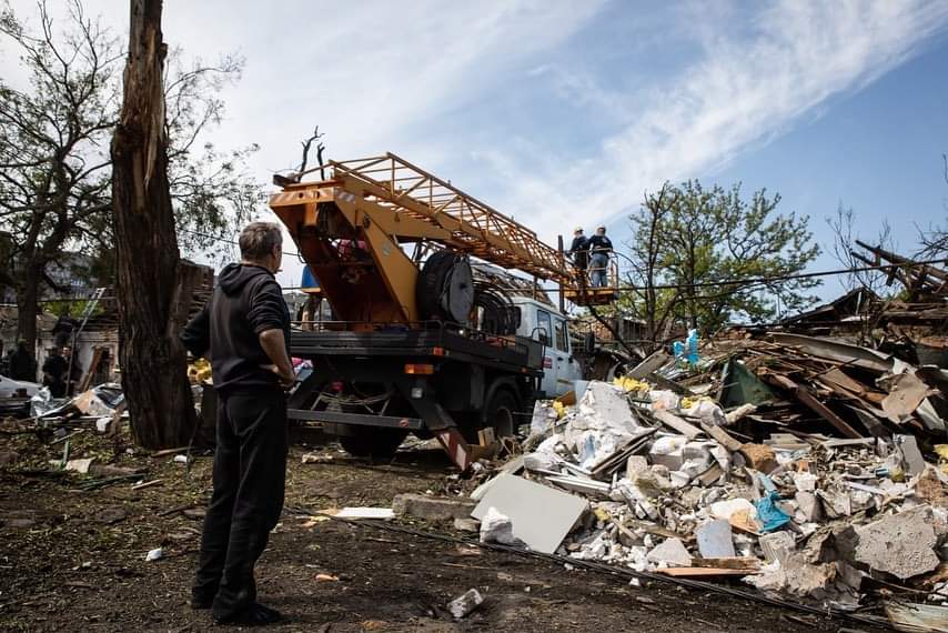 Life after shelling in Mykolaiv residential area