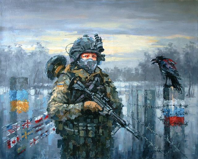 Ukrainian artist Petro Kozlovskyi serves in UA Armed Forces