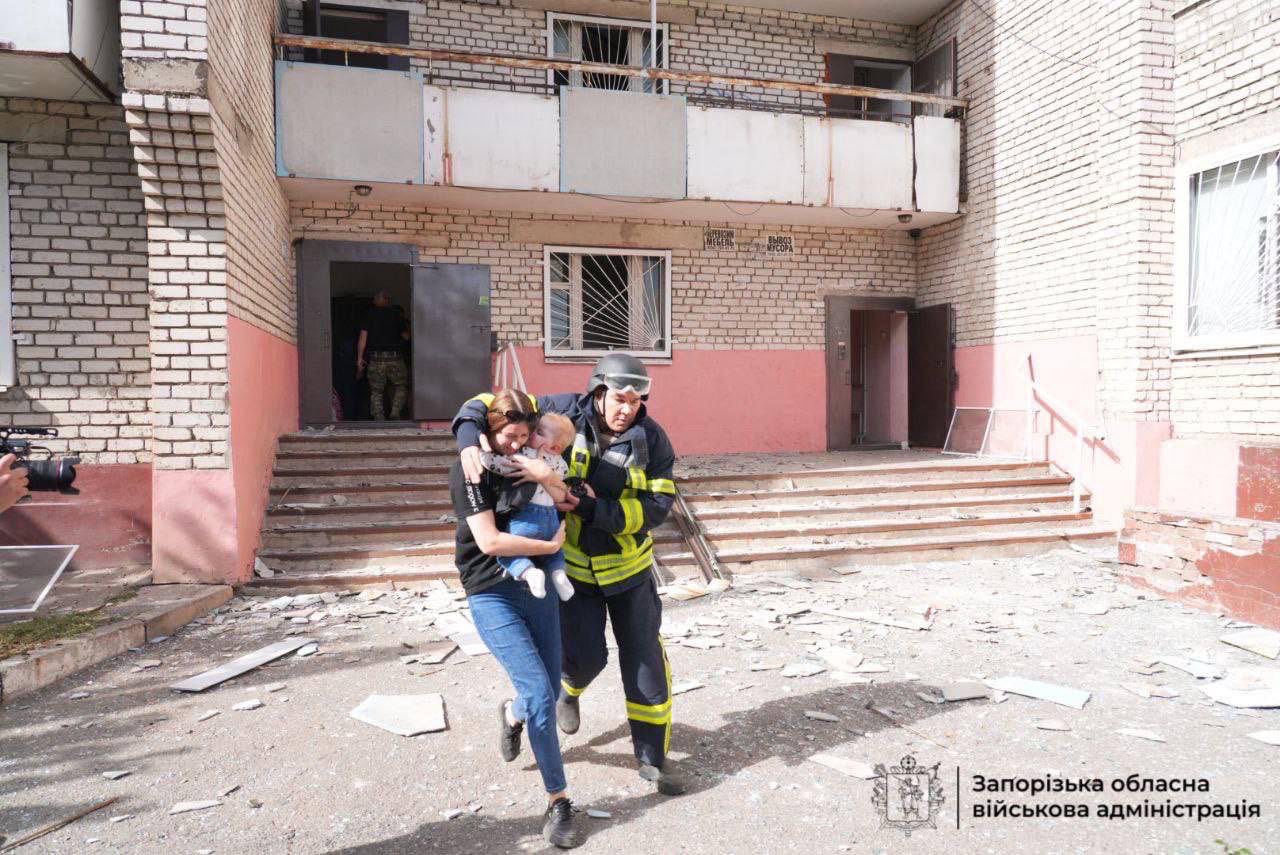 Zaporizhzhia attack injures children; questions Russian evilness