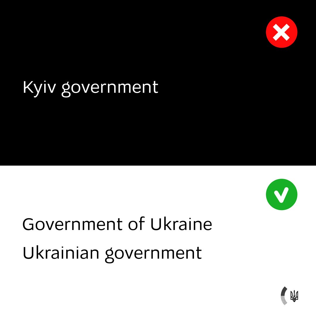 Correct Naming of Ukrainian Government vs Russian Propaganda
