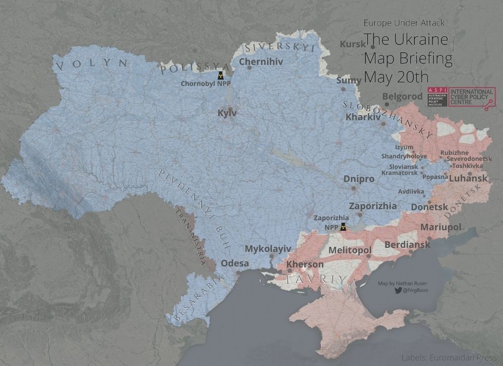 Luhańsk Oblast: fierce battles near Sievierodonetsk