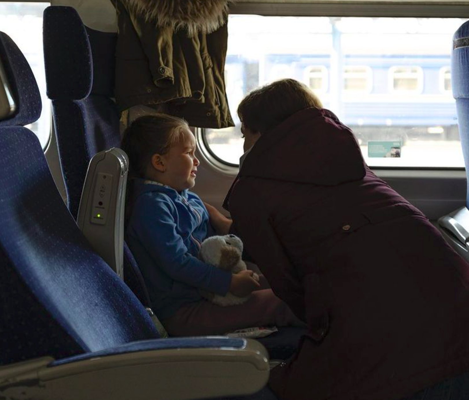 L’enfant demandant à sa mère où fuir les bombes