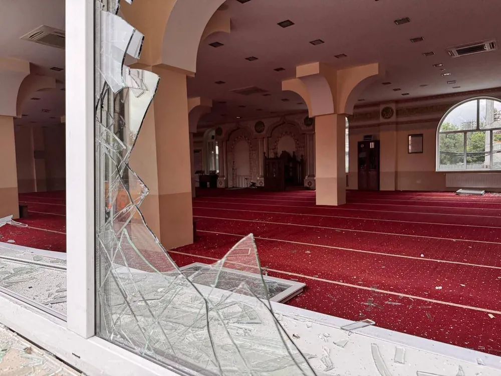 Islamic Cultural Centre damaged in Kyiv attack