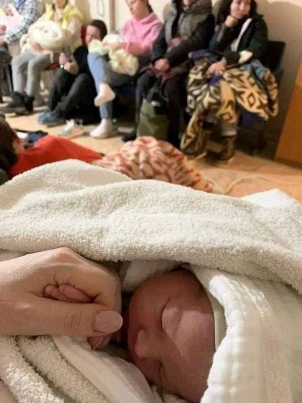 First baby born in Kyiv shelter named Freedom