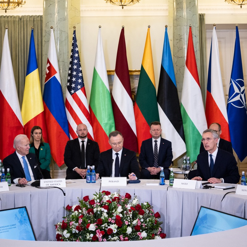 NATO Secretary General thanks Biden and B9 for Ukraine support
