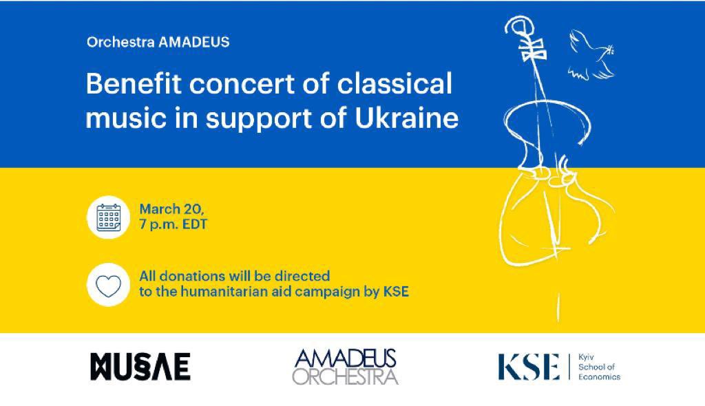 Benefit Concert Slava Ukraini for Kyiv School humanitarian relief