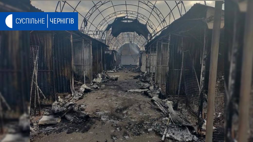 Chernihiv shelling destroys market, library, and mall