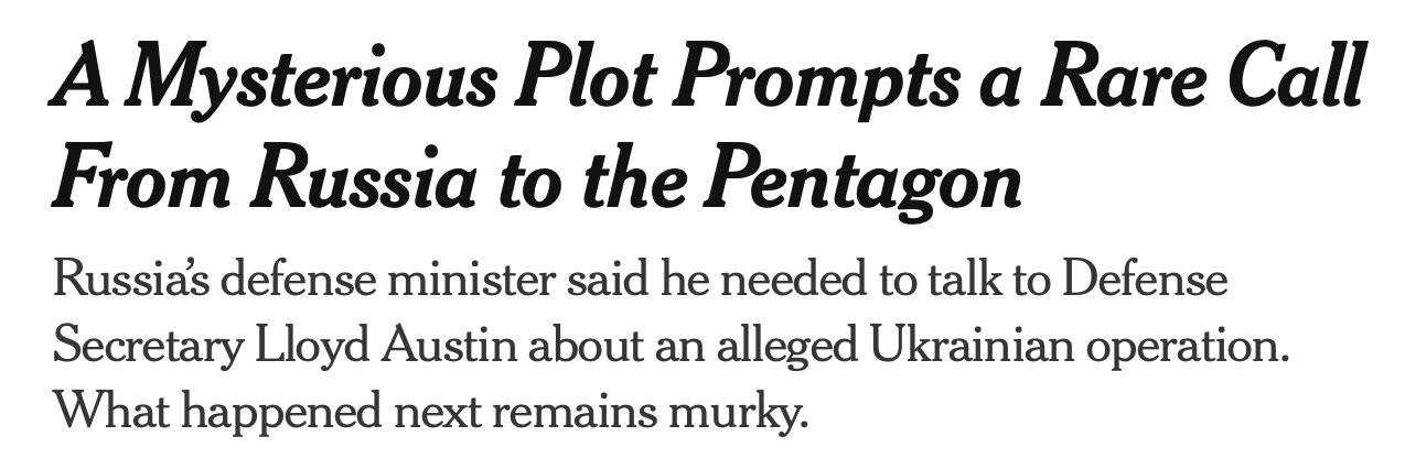 NYTimes: Russian plea to US over mysterious Ukrainian plot