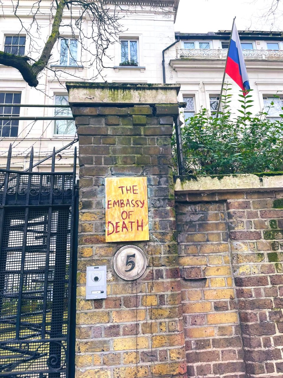 Russian embassies: terrorist cells sabotaging Europe, not diplomatic posts.
