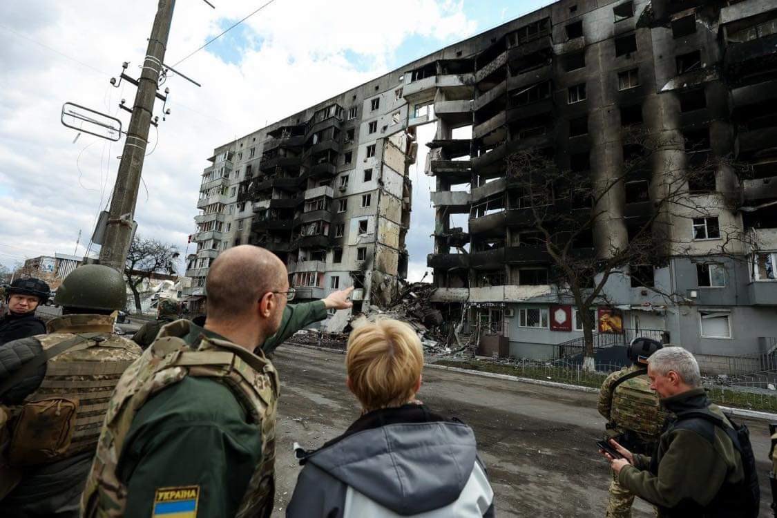 Lithuanian PM visits liberated Borodianka