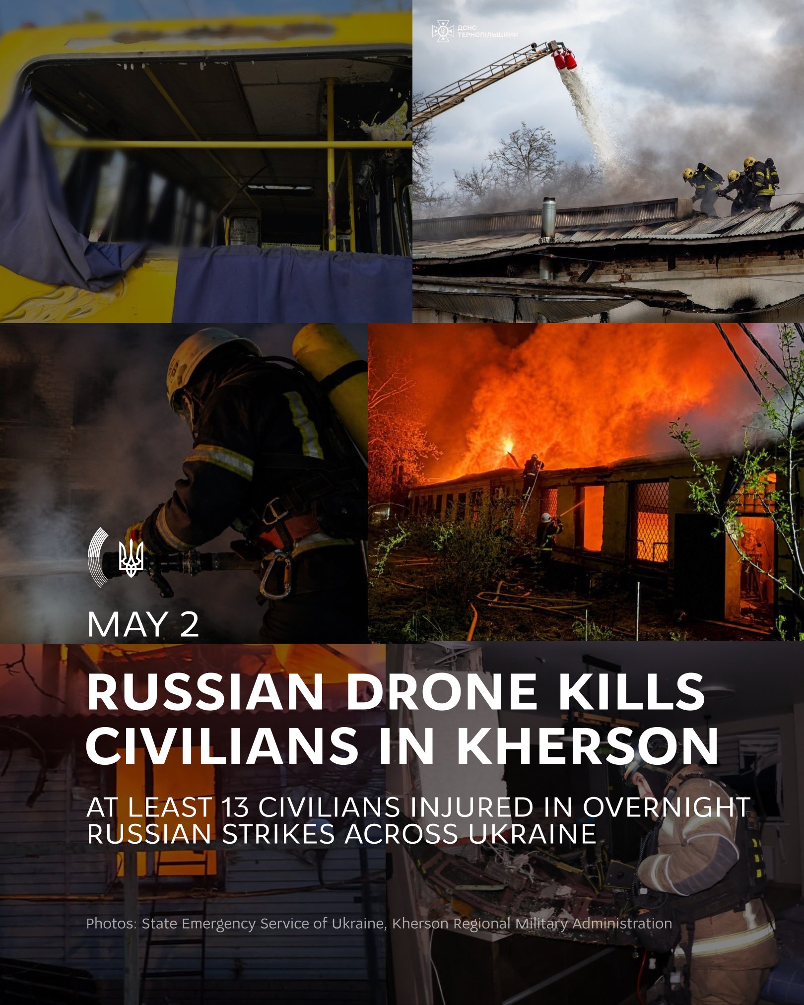 Two dead and seven injured by Russian FPV drone in Kherson
