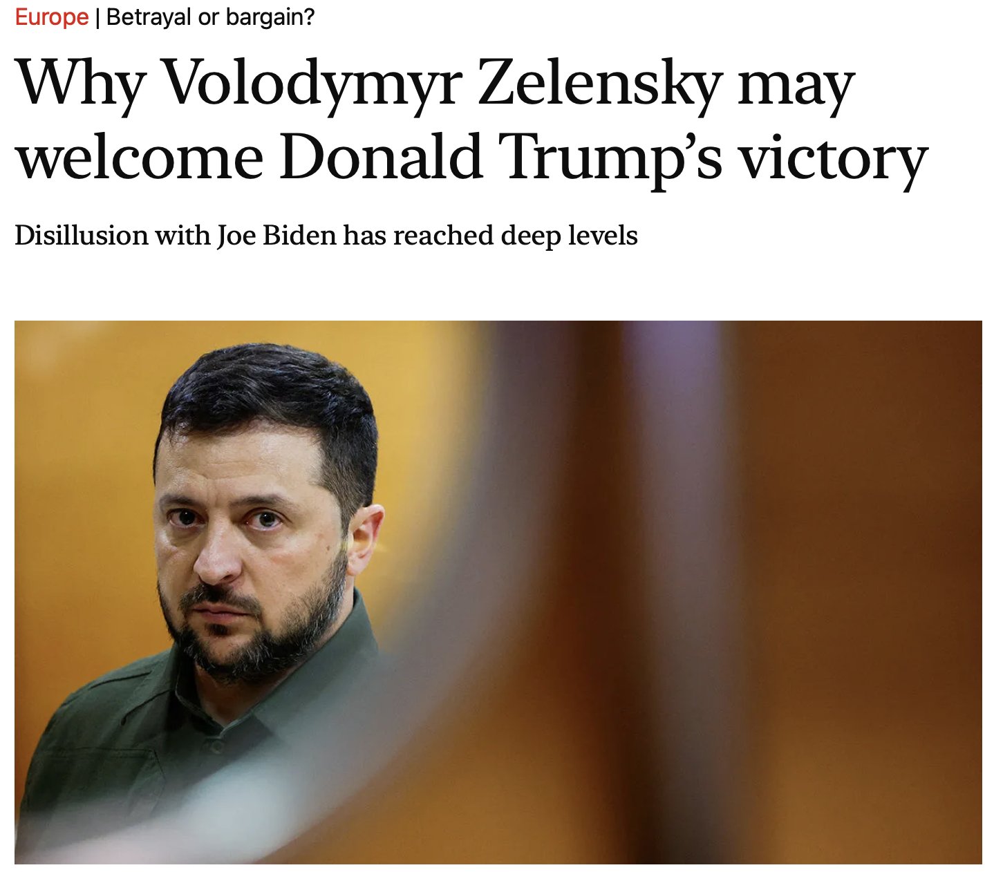 Irony in NYTimes letter on Biden’s failures and Ukraine’s strain