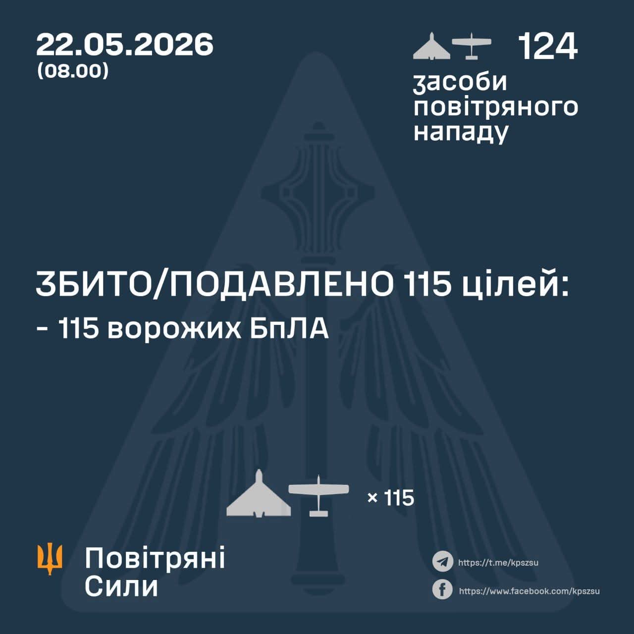 Enemy drone attack on May 22, 2026