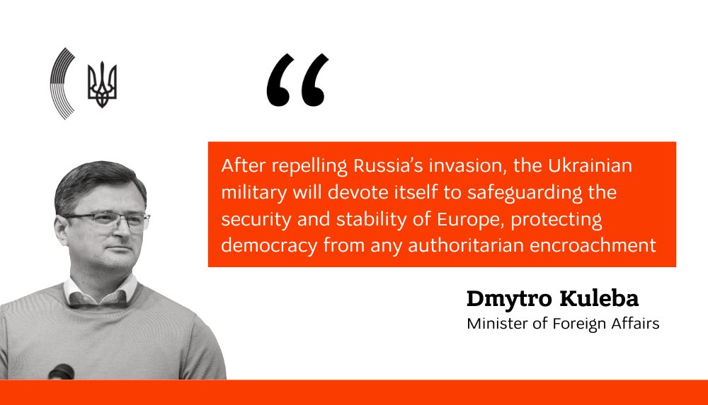 Kuleba: Military aid to Ukraine is investment in Europe’s long-term security