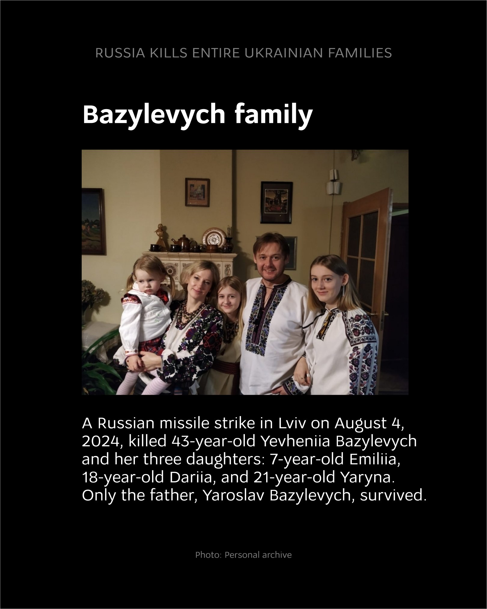 Russian missile and drone attacks target Ukrainian families, stealing lives