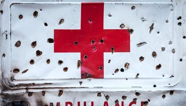 Russian drone strikes ambulance near Kherson, injuring two medics