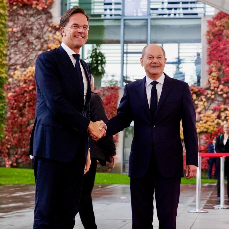 Mark Rutte thanks Germany for NATO and Ukraine support