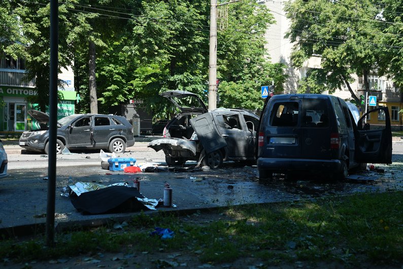 Russian strike on Sumy kills two, injures 20 civilians