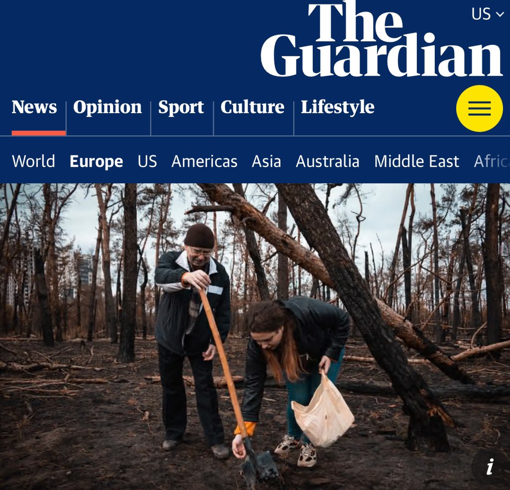 Ukrainians replant war-burned forests near frontlines
