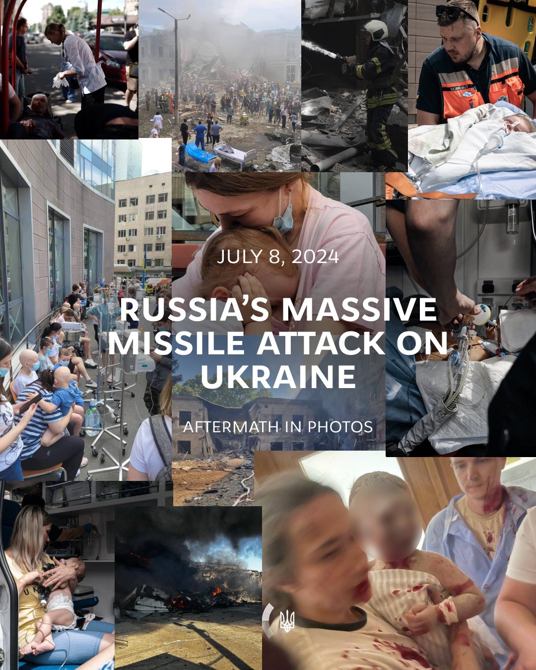 Russia’s missile attack kills 20 across Ukraine on July 8, 2024