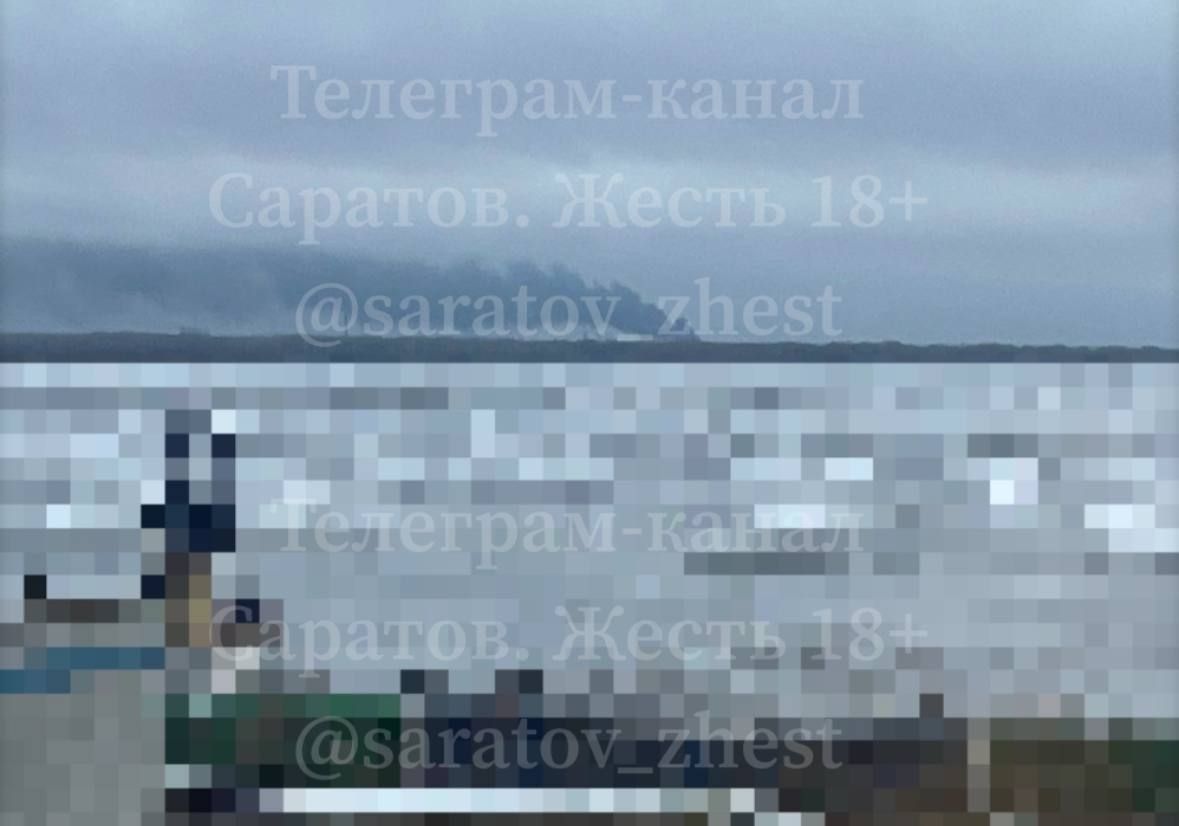 Oil depot fire in Engels after Ukrainian strike