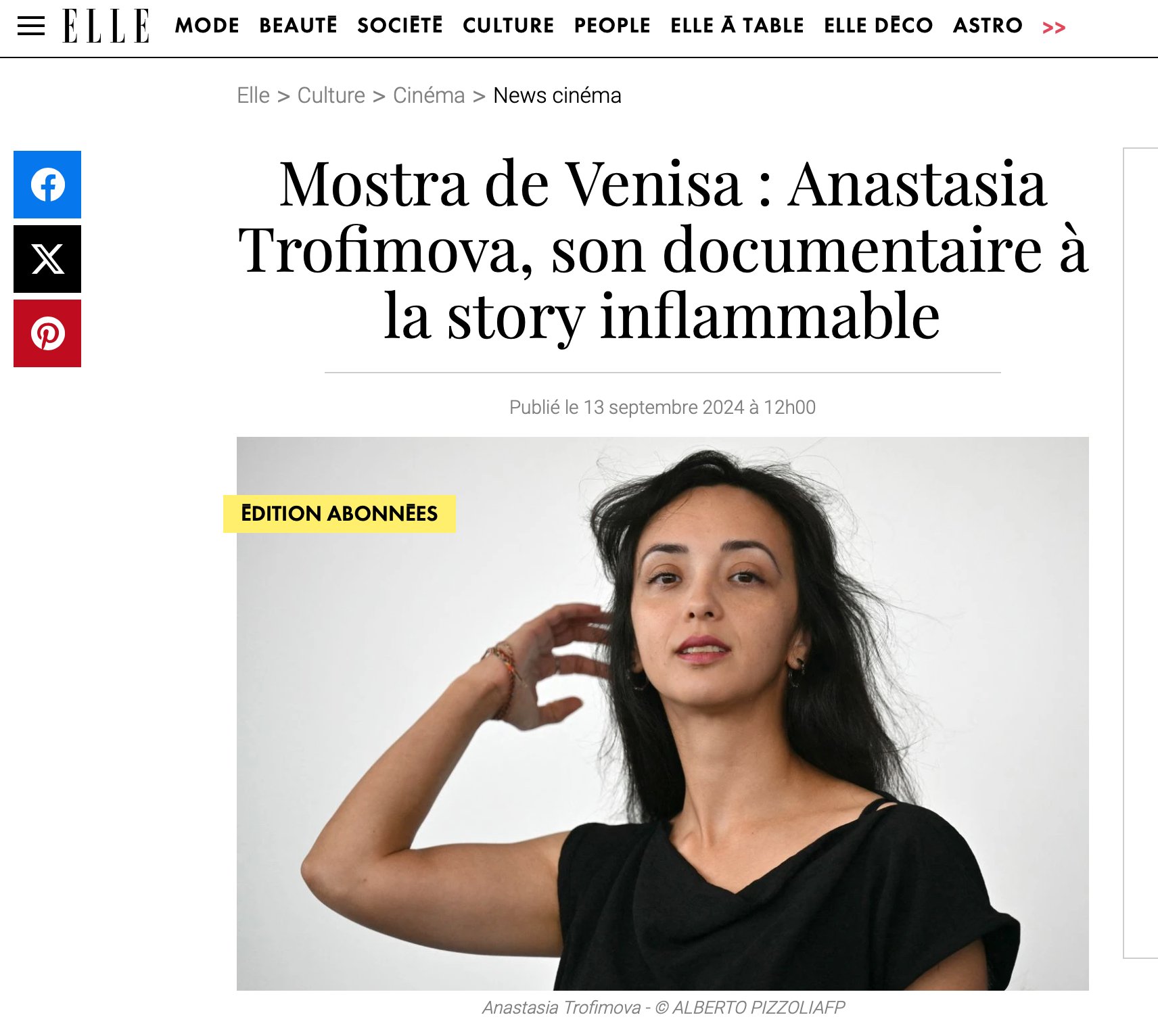 Elle France praises Russian propagandist