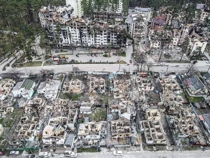 Irpin: Satellite imagery reveals widespread destruction, over 1,000 buildings damaged