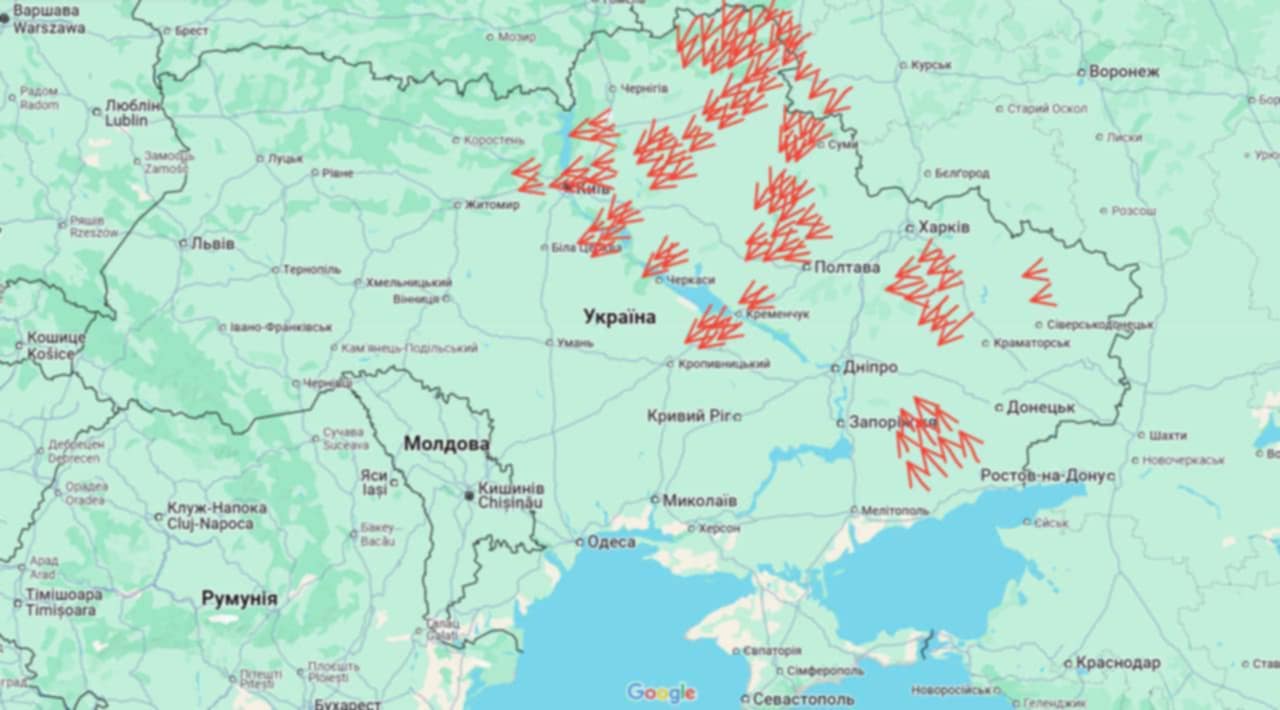 Plus de 100 drones Shahed frappent l’Ukraine cette nuit