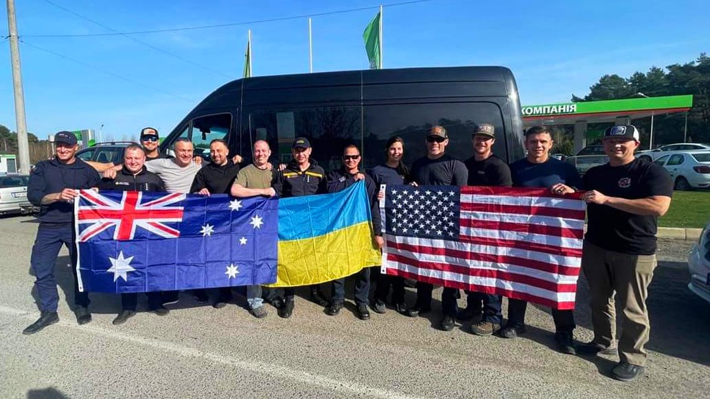 International firefighters arrive in Ukraine