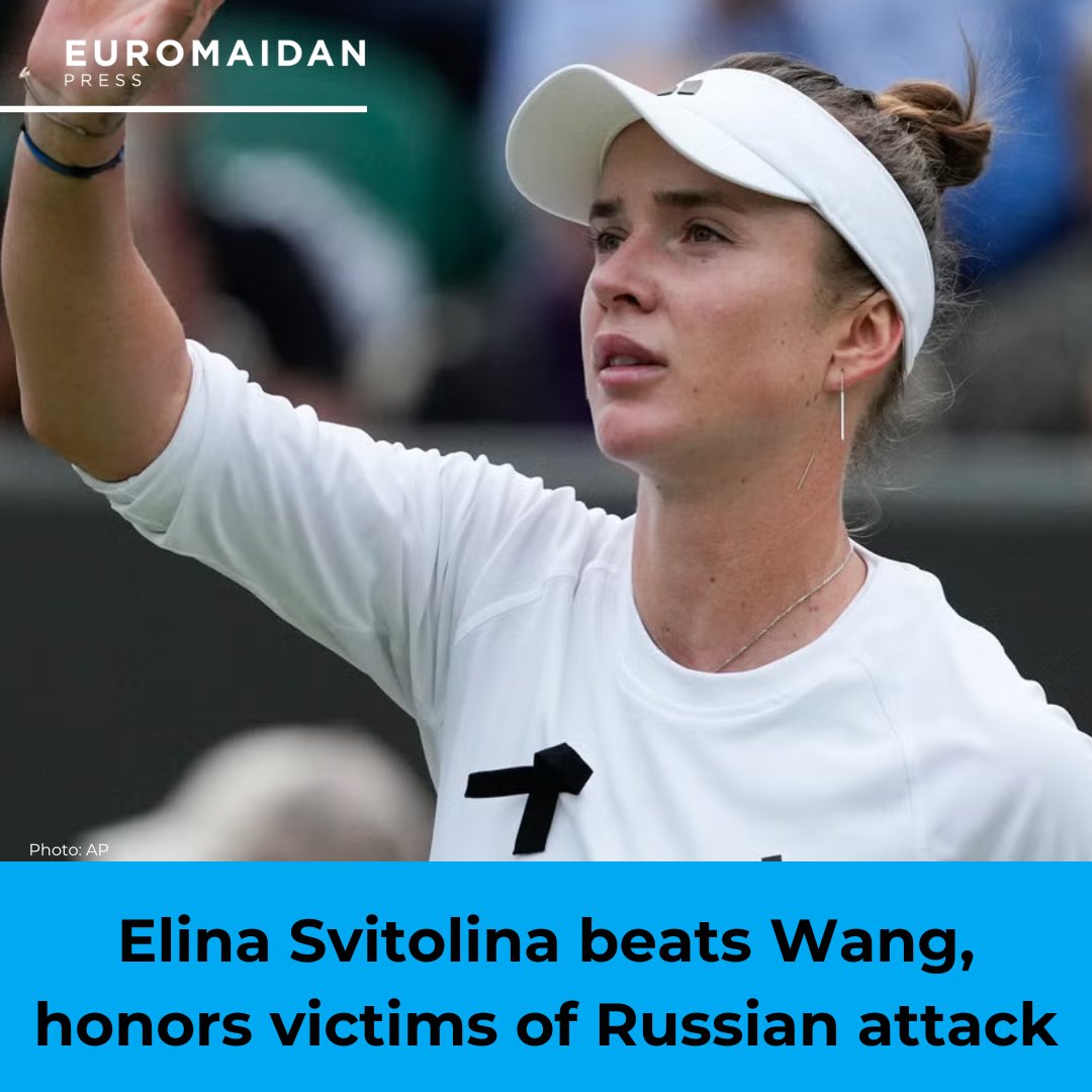 Svitolina wins at Wimbledon, delivers emotional speech after Russian missile attack