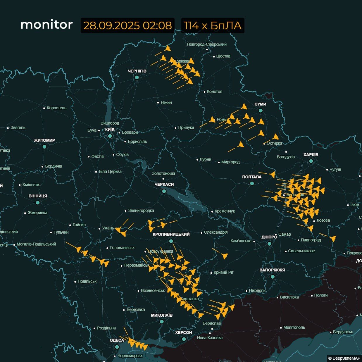 Ukraine under massive Russian drone and missile attack
