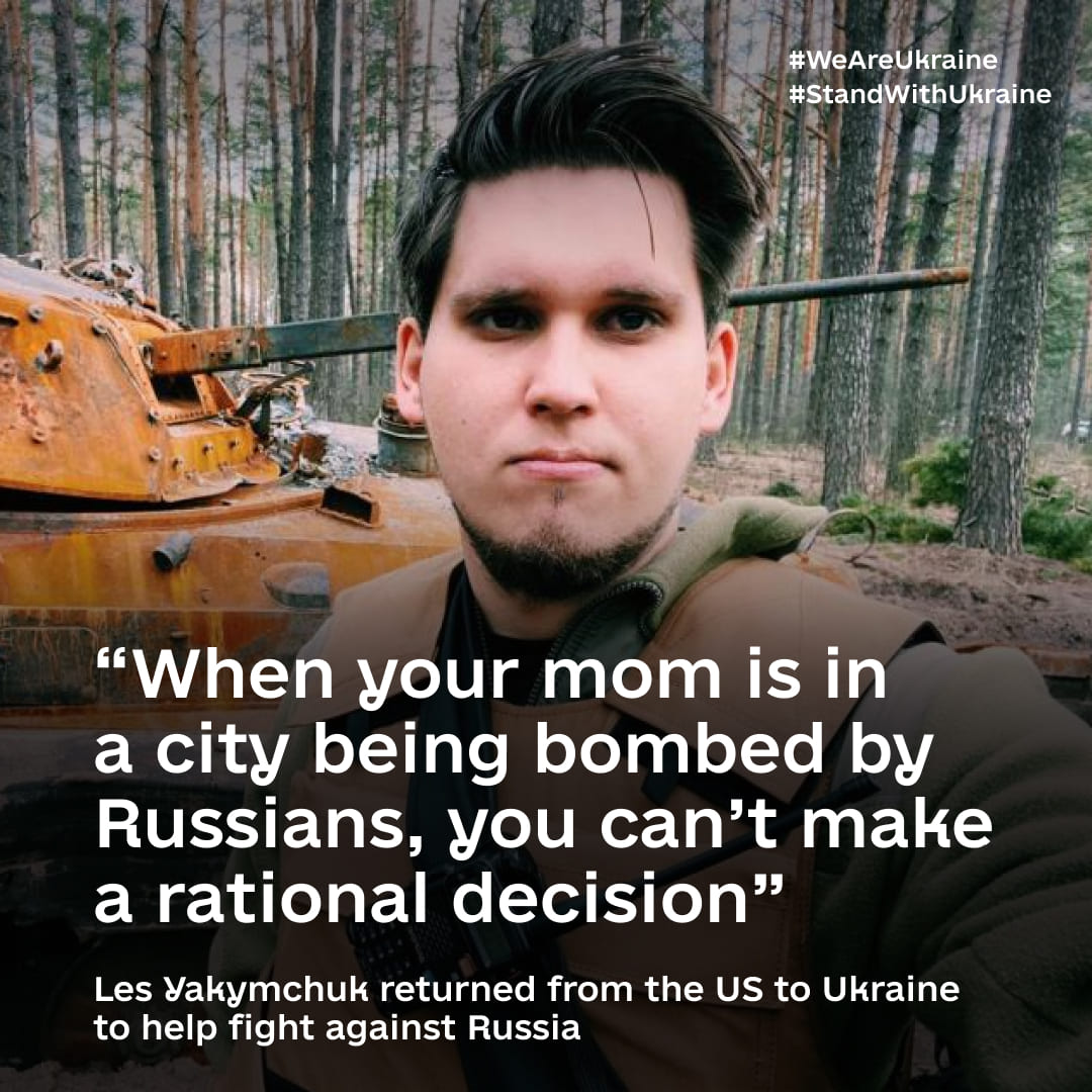 Ukrainian student returns from Ohio to deliver supplies to front line