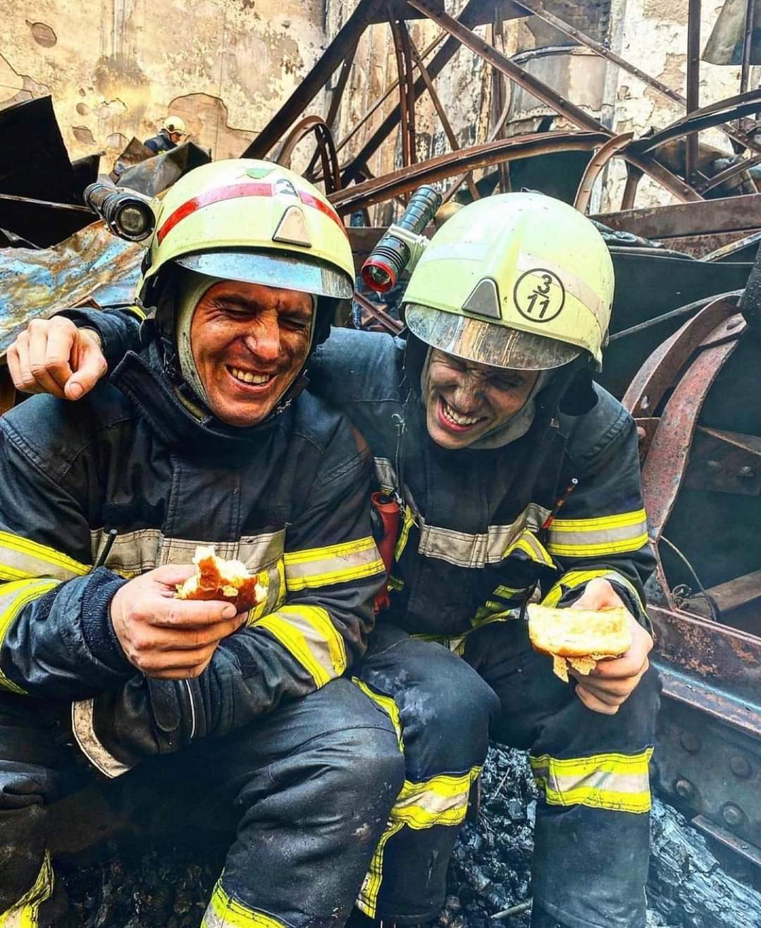 Ukrainian rescuers find moments to enjoy life amid hard work