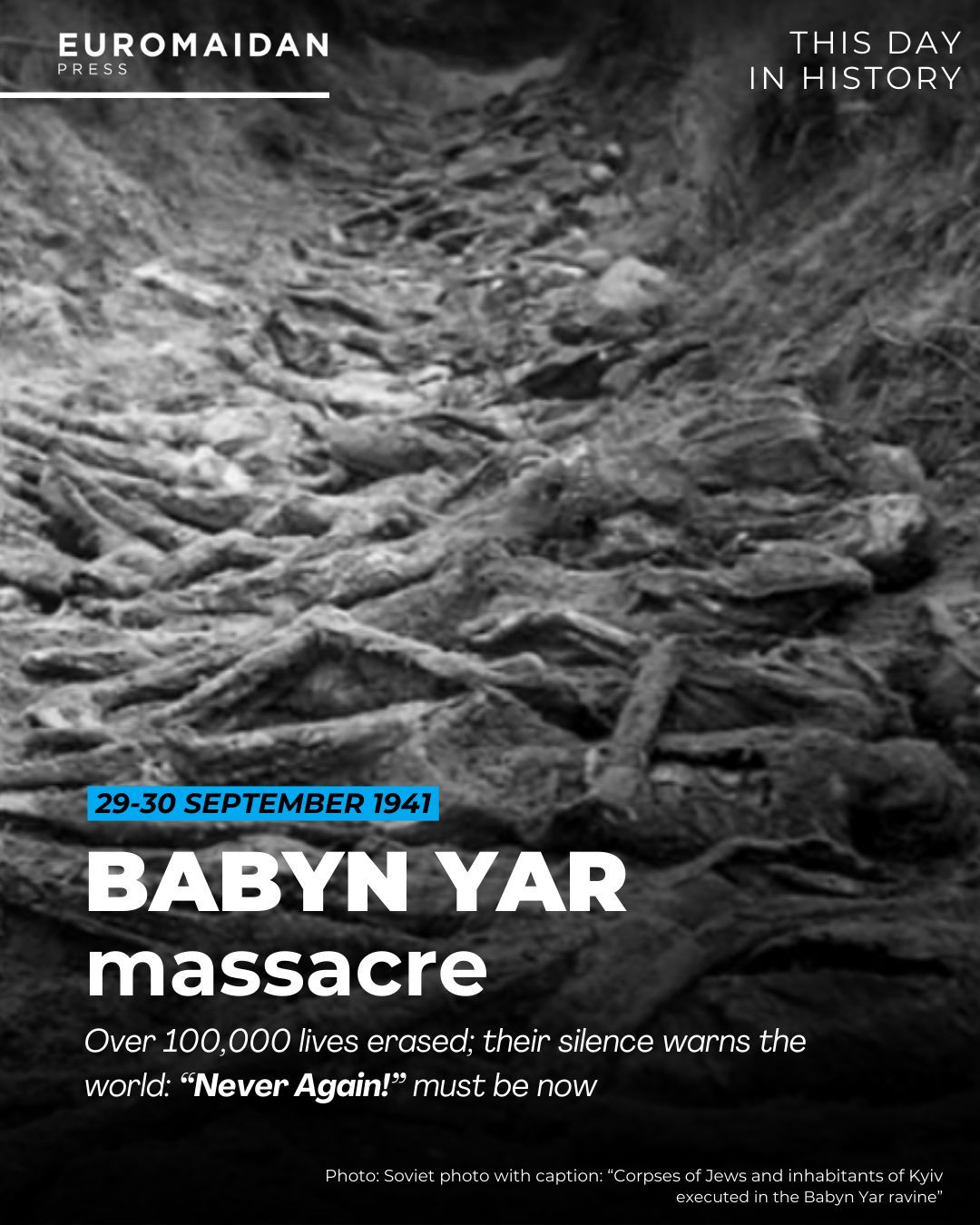 84 Years After Babyn Yar: The Holocaust in Kyiv