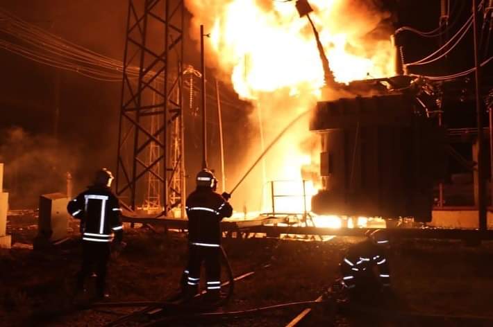 Russian strikes hit Kharkiv thermal plant