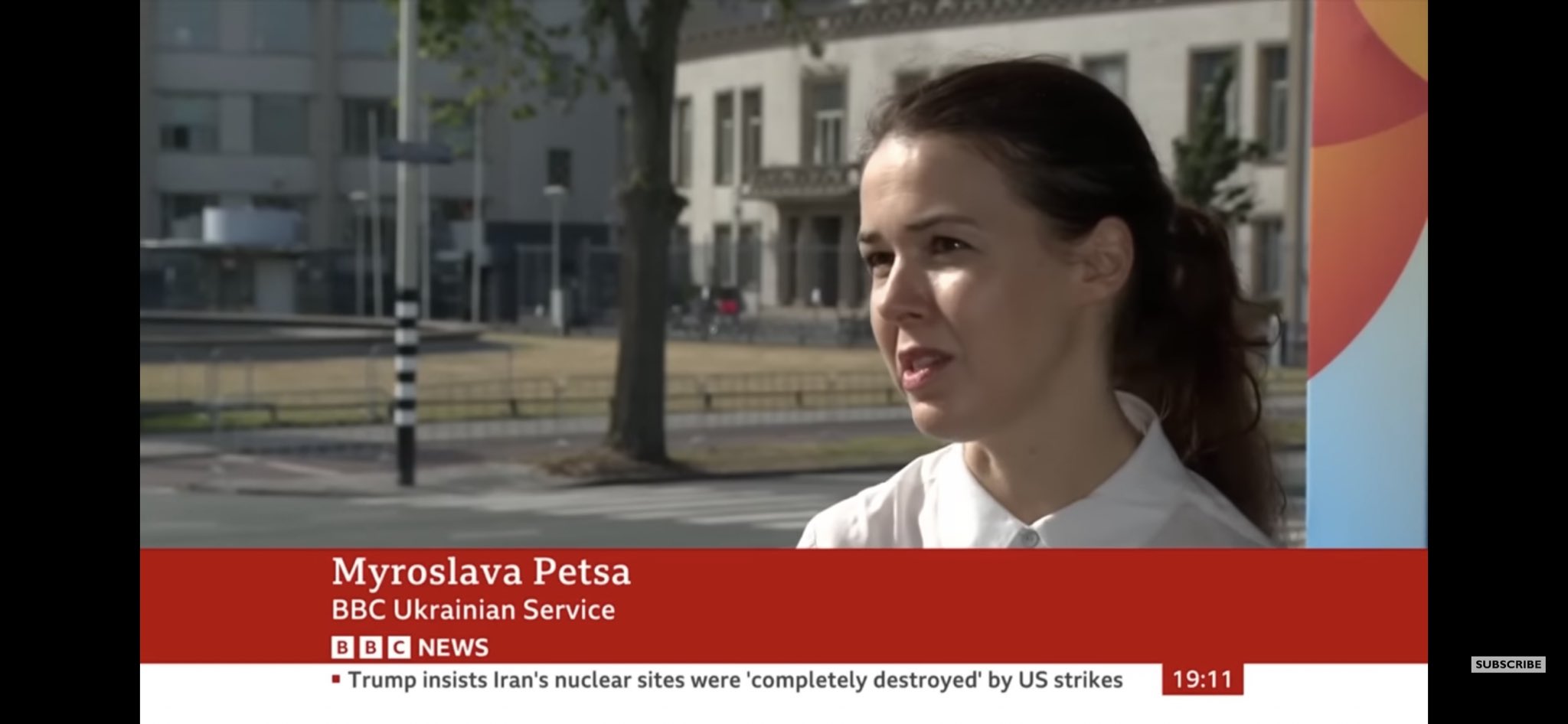 Myroslava Petsa asked POTUS about selling Patriot air defence to Ukraine