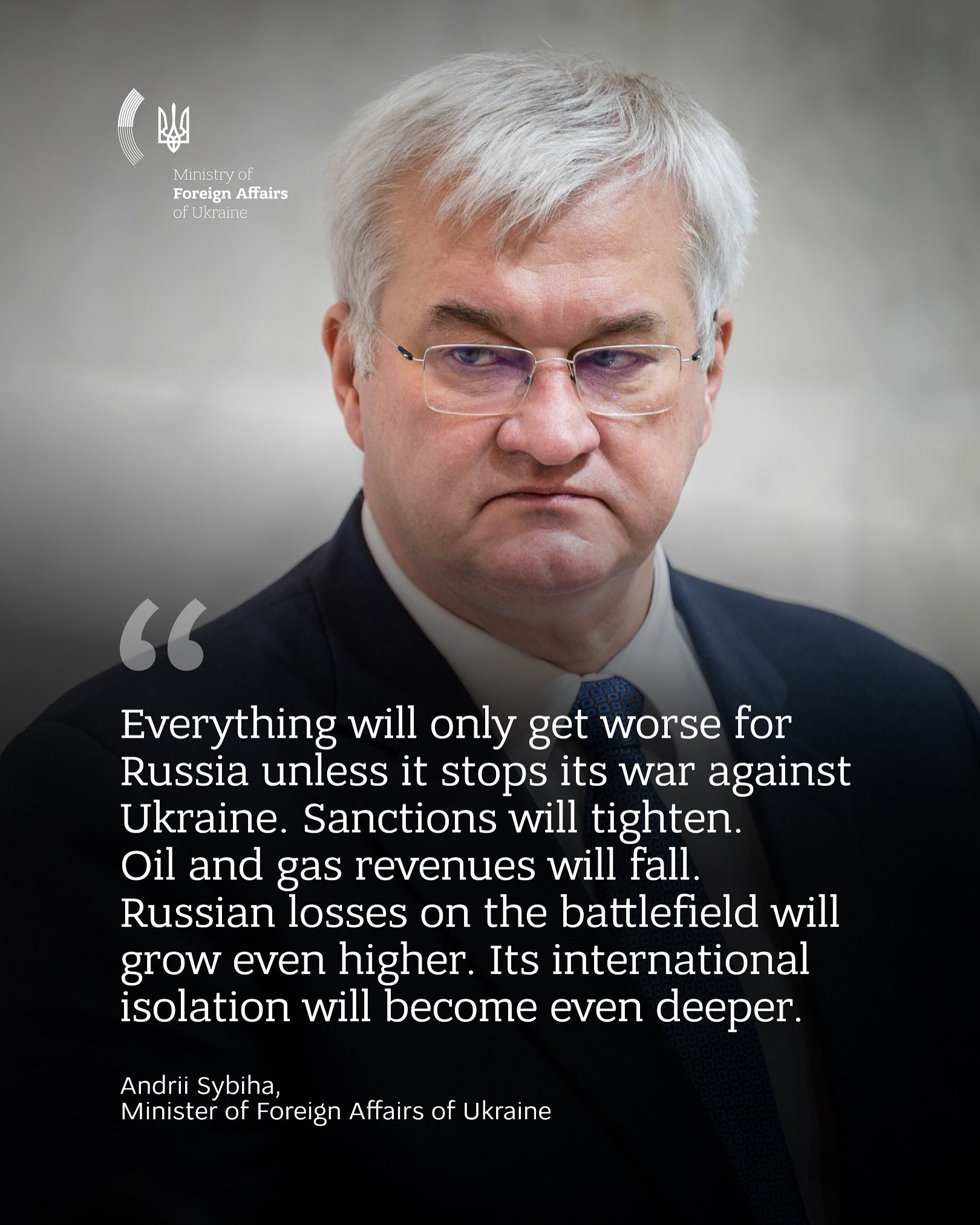 Ukraine’s top diplomat highlights new US sanctions targeting Russia’s energy