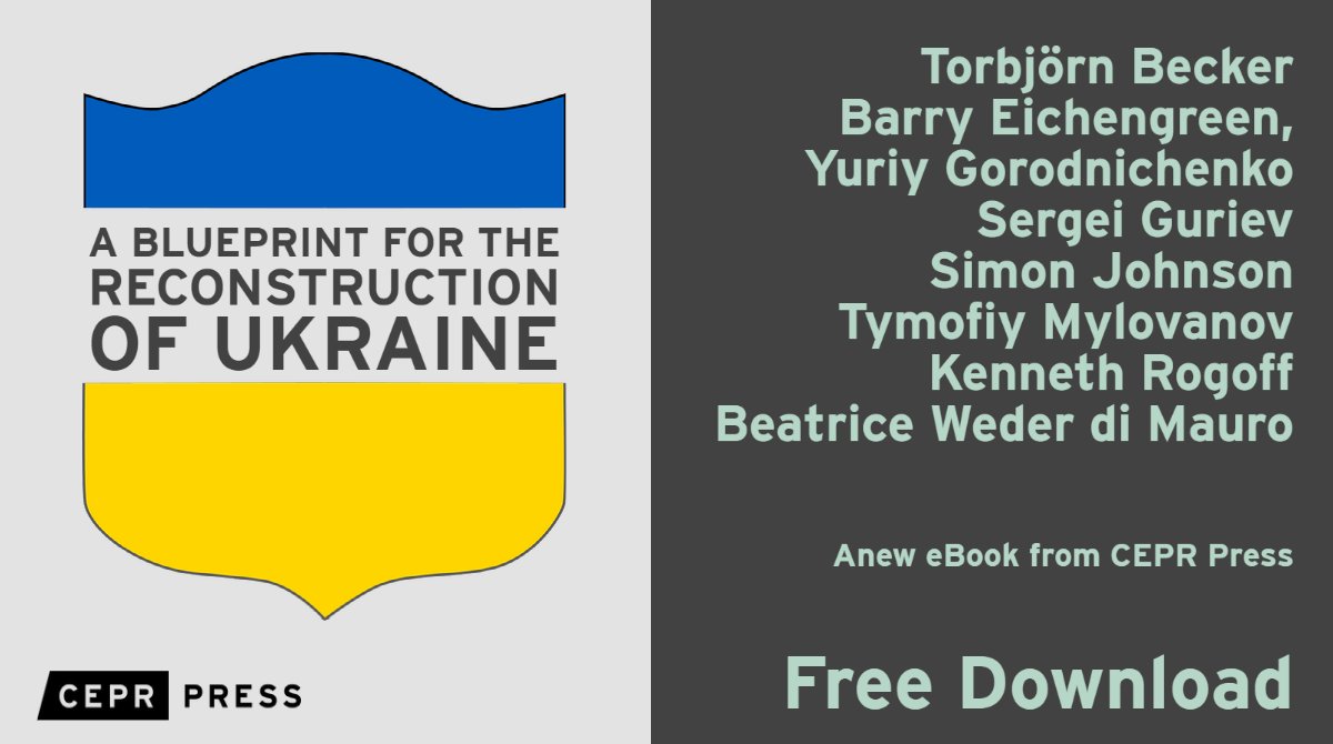 Blueprint for Ukraine reconstruction by top CEPR authors