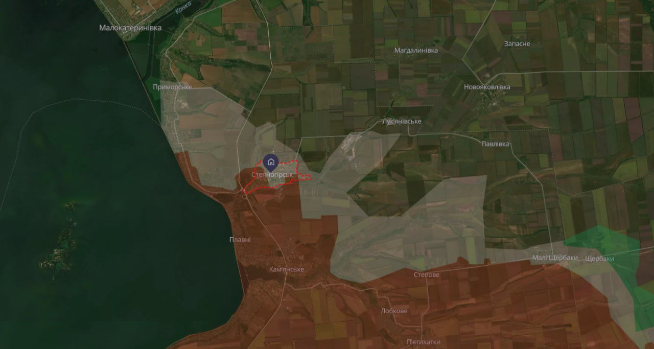 Ukrainian forces secure Stepnohirsk on Zaporizhzhia front; mopping-up operations ongoing.