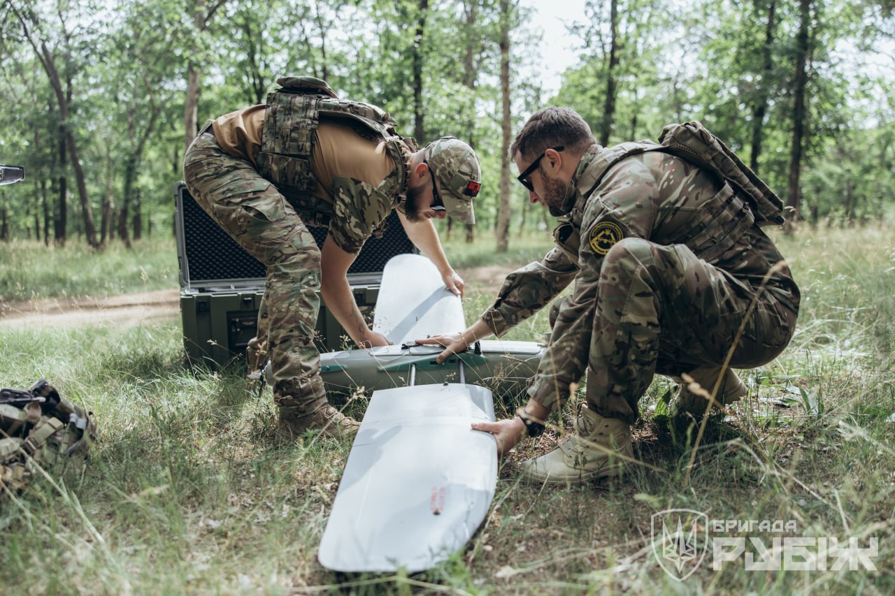 Ukrainian National Guard drone operators detect Russian fortifications