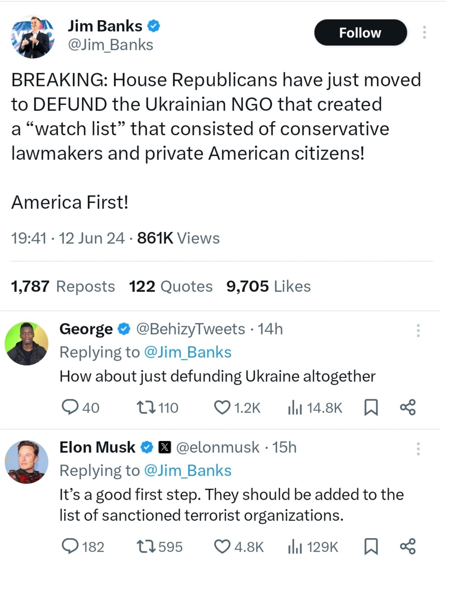 GOP Lawmakers, Elon Musk React to Study on US Anti-Ukraine Aid Network