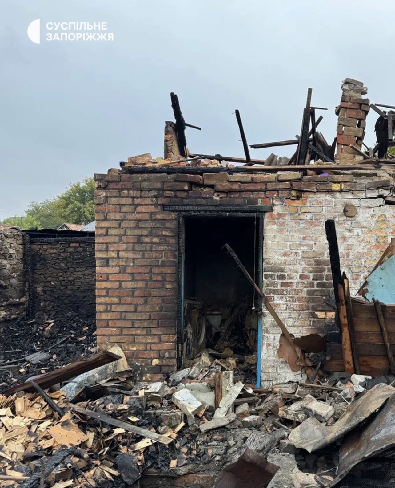 Destruction in Zaporizhzhia: a nighttime attack